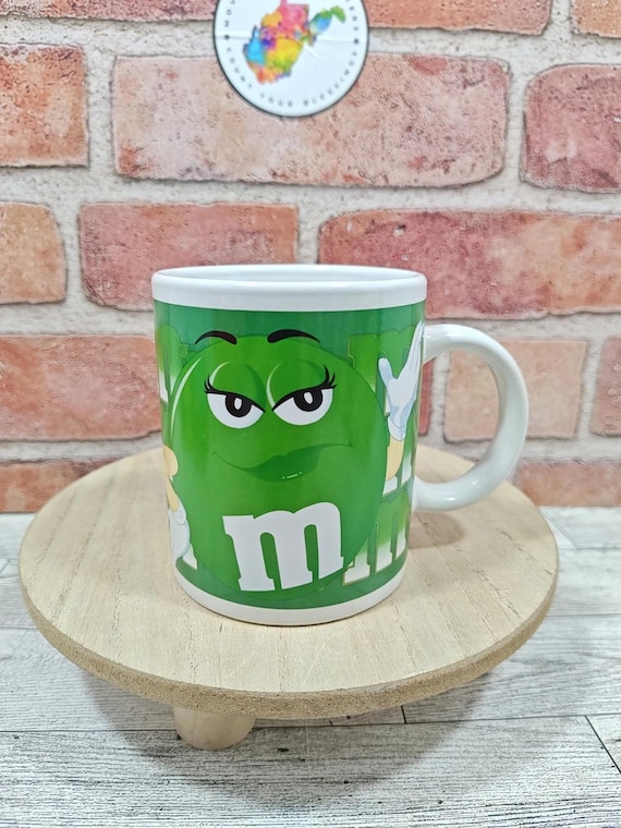 2002 M&m's Ms Green Candy Character Ceramic Coffee Cup Mug by