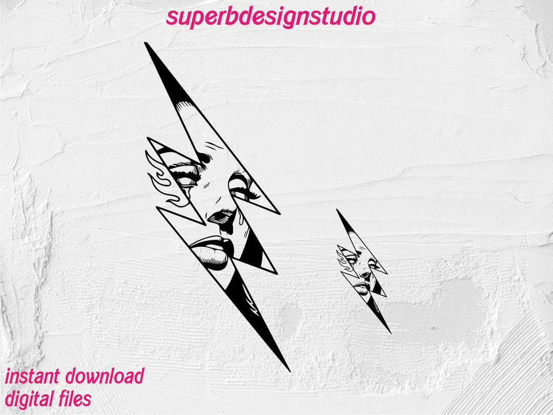 Line Art Svg, Woman Face Svg, Line Art Digital File, Cut Files