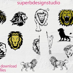 ライオン SVG、ライオン ヘッド Cricut、ライオン ヘッド SVG バンドル、ライオン ヘッド SVG、ライオン ヘッド モノグラム、ライオン ヘッド シルエット、ライオン ヘッド カット ファイル、ライオン クリップアート