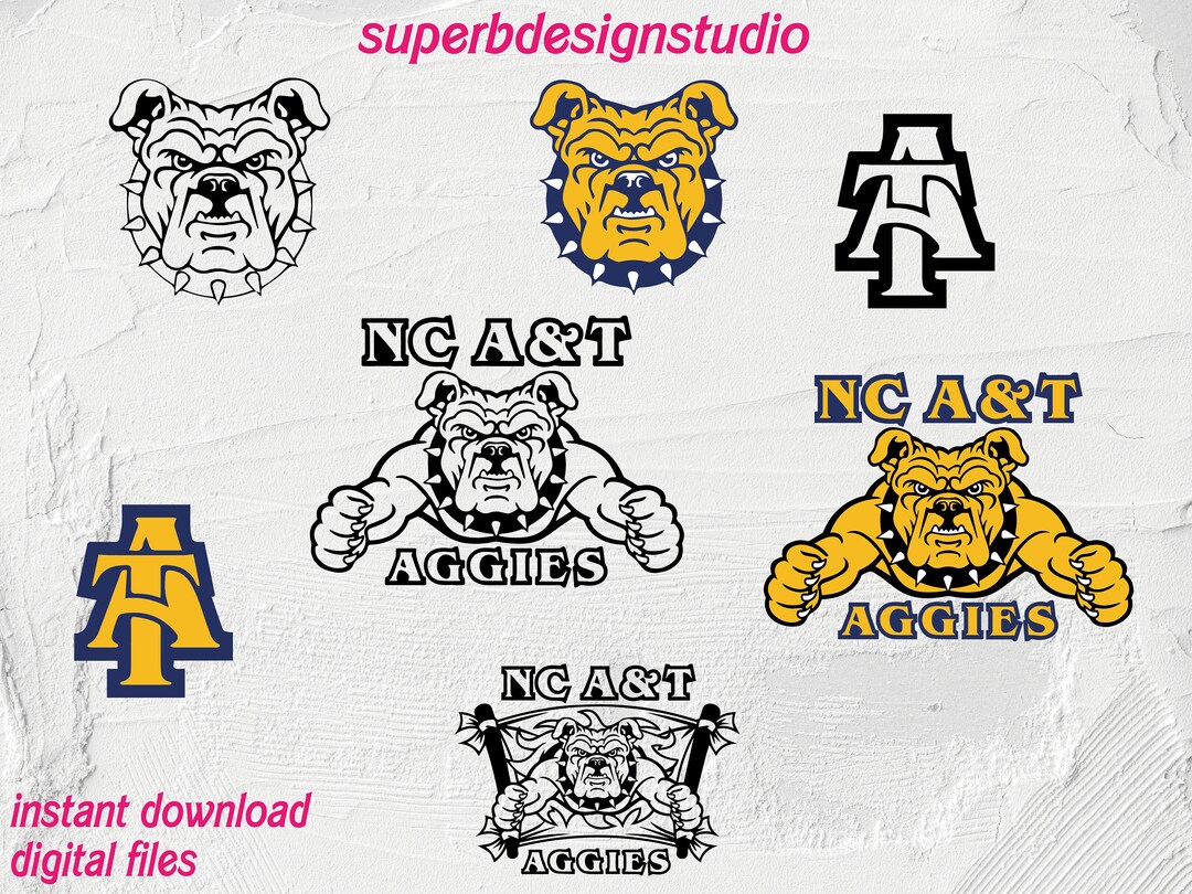 Nc A&T Svg Xula Svg Aggies Png Aggies Svg Flag Svg Bulldog Etsy Australia
