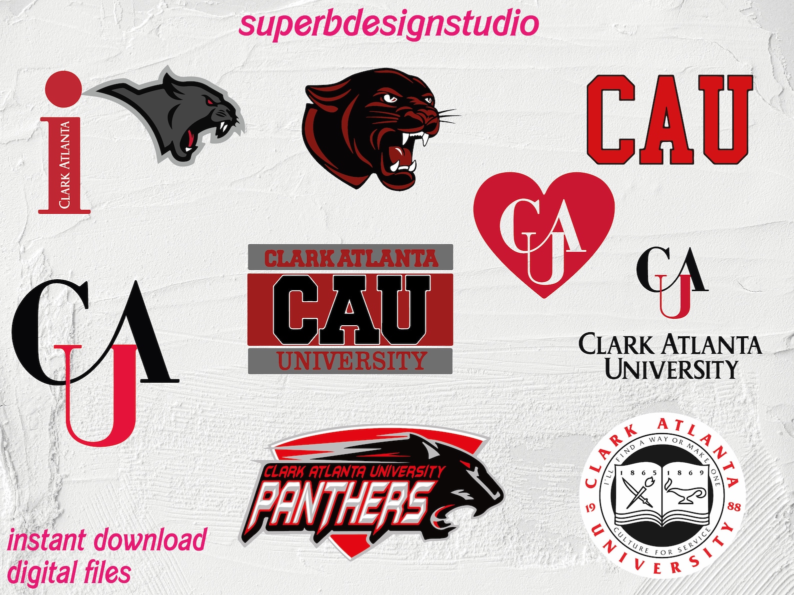 Clark Atlanta, Clark Svg, Panthers Png, CAU Svg Flag Svg, Clark ...
