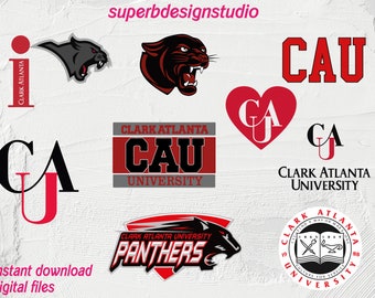 Clark Atlanta, Clark SVG, Panthers png, drapeau CAU SVG SVG, Clark Panthers SVG, Université SVG, State SVG, College SVG, Panthers University