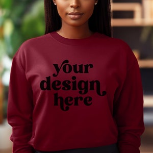 Gildan 18000 Garnet Sweatshirt Mockup Gildan 18000 Garnet Sweatshirt Mockup Flat Lay Mockup Gildan Garnet Unisex Adult Shirt Etsy