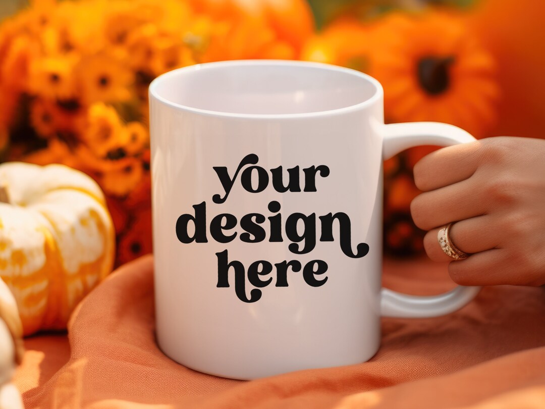Coffee Mug Mockup White Ceramic Coffee Cup Print on Demand Etsy