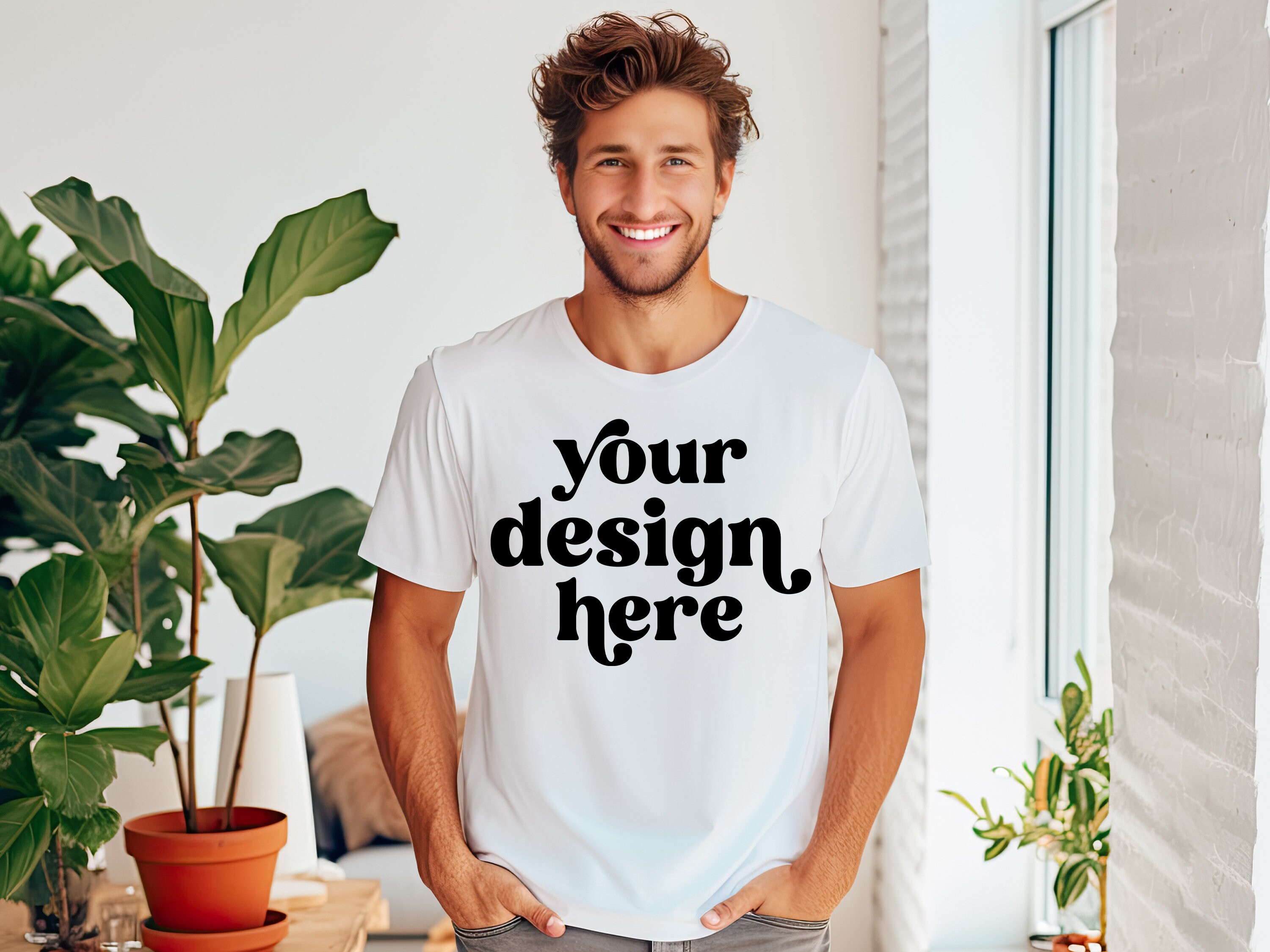 men in white tees