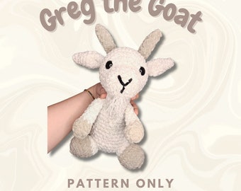 SOLO PATRÓN PDF - Patrón de crochet Greg the Goat