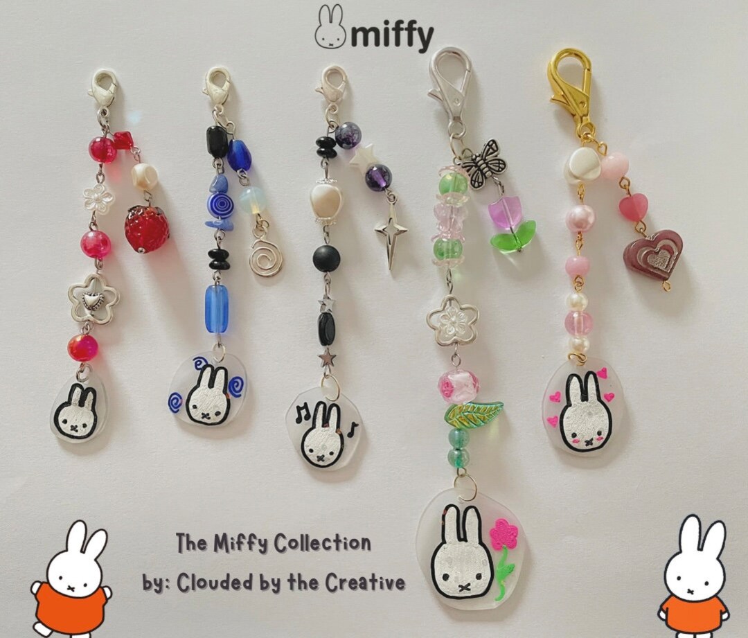 Miffy Collection keychains Etsy