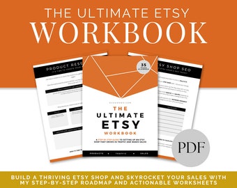 Etsy Shop Planner, Online Shop Planner, Etsy Business, Online Seller Planner, Business Goals, Business Workbook, Business Goals