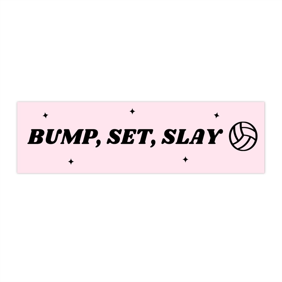 Volleyball Bumper Sticker for Volleyball Lover Sports Bumper Etsy
