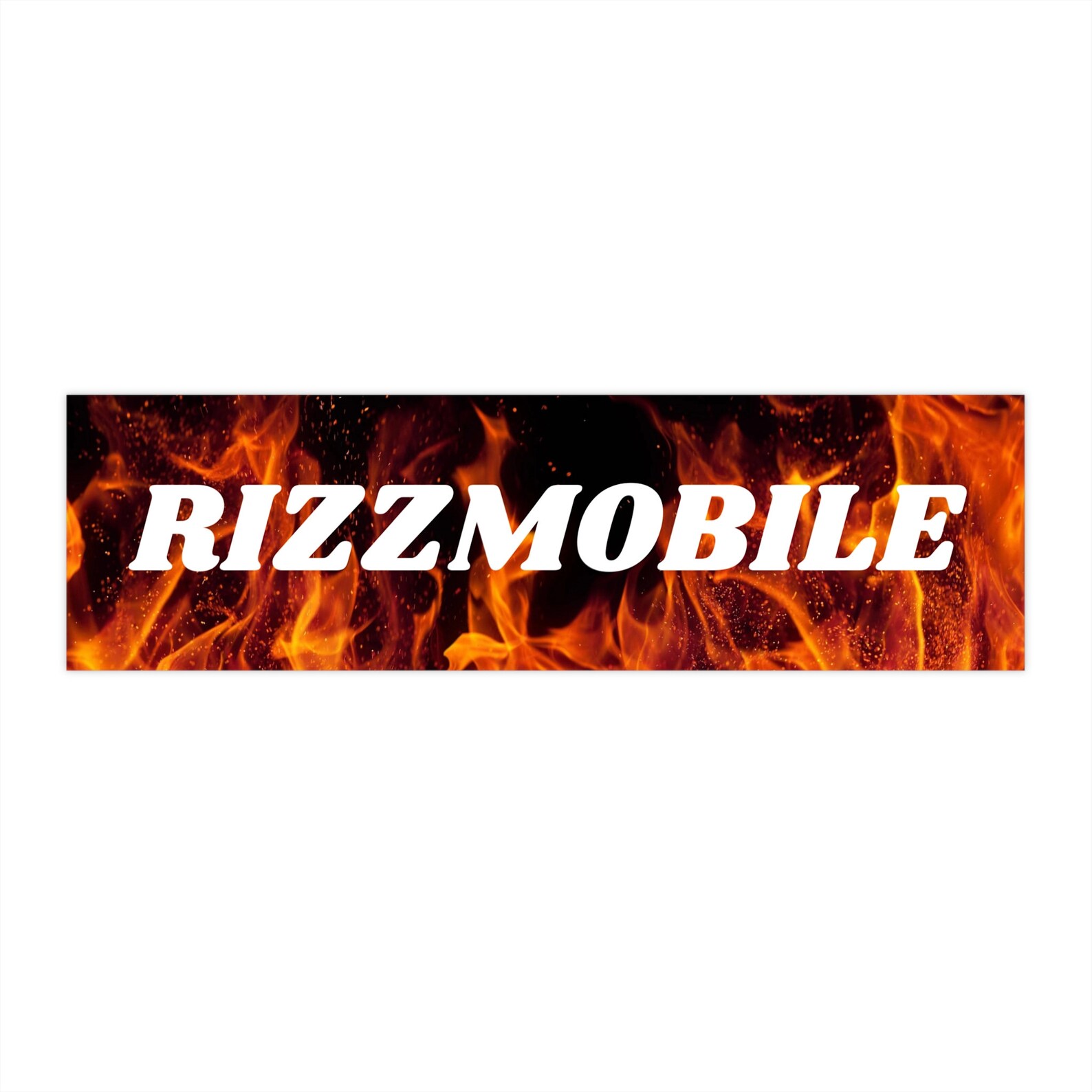 Rizzmobile Bumper Sticker, Funny Meme Sticker, Gen Z Gift, Queer Humor, Tiktok Slang Gift for