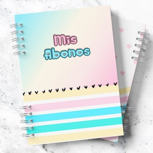 Libreta de Abonos PDF Imprimible Media Carta - Planner de Control de Pagos & Registro Fácil para Finanzas Diarias