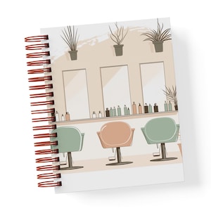 Daily Perpetual Appointment Planner for Stylist, Half-Job Non-Editable PDF, Client Tracking, Finances, Undated, Print-Ready
