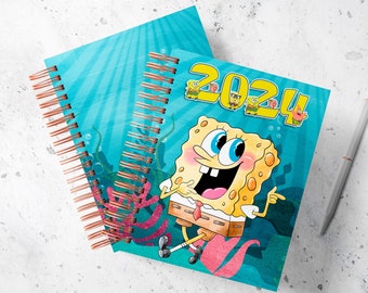 SpongeBob Weekly Printable Agenda 2024 Half Letter