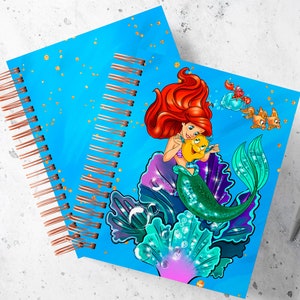 Ariel The Little Mermaid Daily Printable Agenda 2024 Half Letter