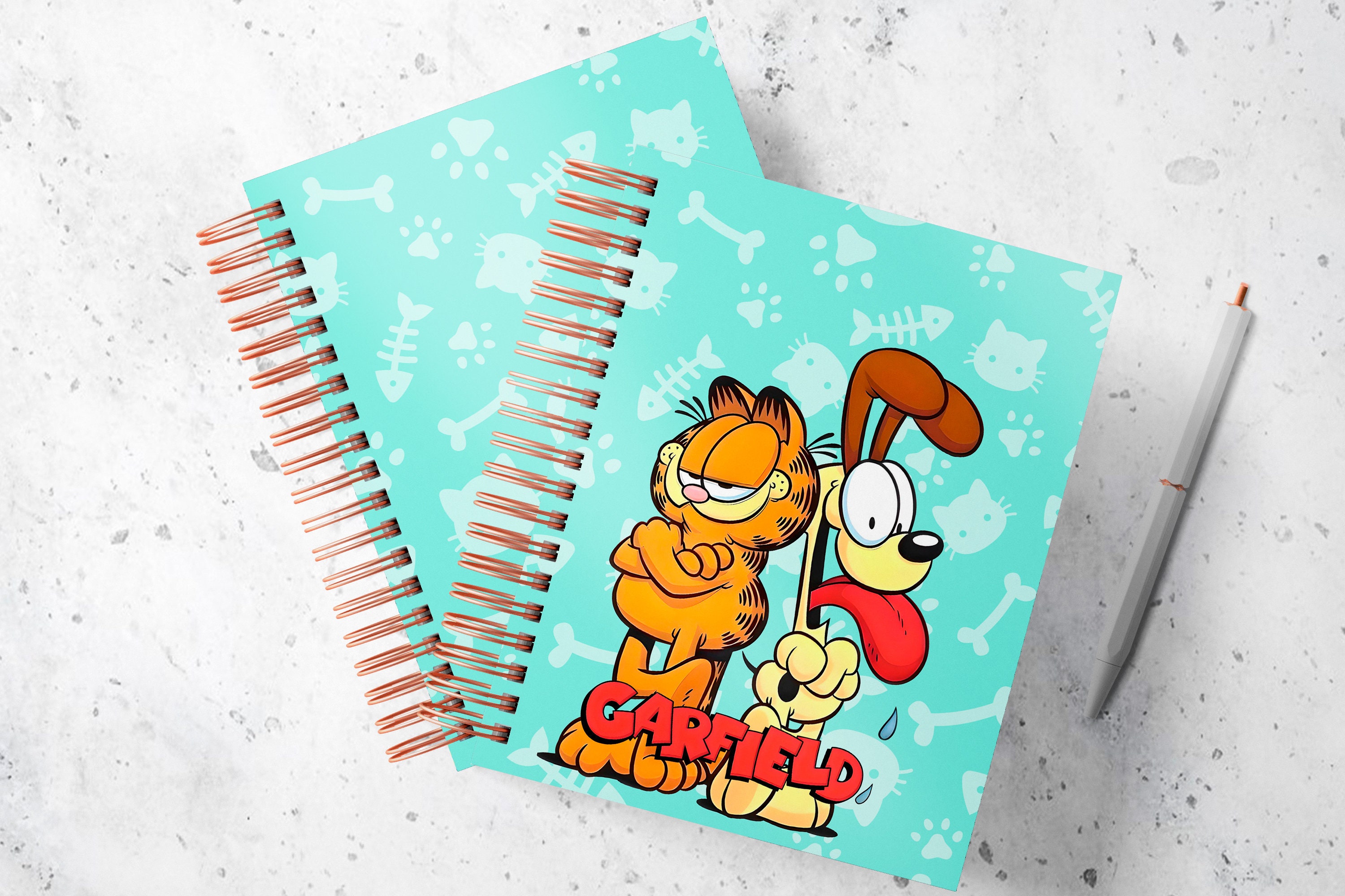 Agenda Imprimible Semanal GARFIELD 2024 Media Carta Etsy México