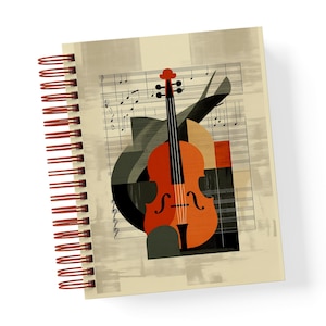 Täglicher Dauerplaner für Musiklehrer | Unterrichts-, Schüler- und Finanzplaner (nicht editierbares PDF, Halbbrief)