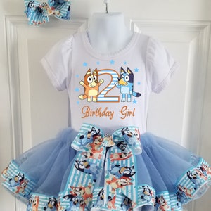Bluey Tutu Outfit, Dog Birthday Outfit