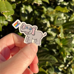 Elephant pride sticker