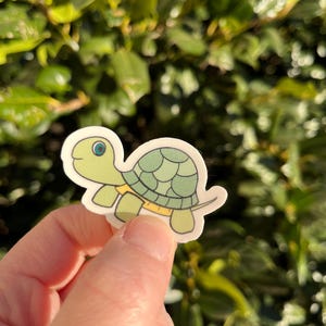 Cartoon turtle sticker
