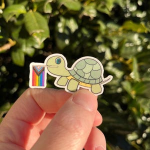 Schildkröten Pride Aufkleber