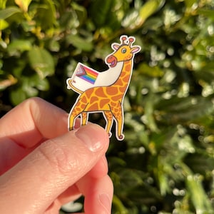 Sticker fierté girafe