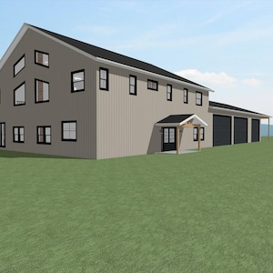 Barndominium House Plans ~ Big Family House Plans ~ Barndominium Blueprints ~ Open Living Space Homes ~ 6 Bedroom House Plans