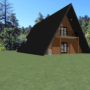 A-Frame Cabin ~ A-Frame House Plans ~ A-Frame With Loft ~ A-Frame Blueprints ~ A-Frame Cabin Plans ~ Open Living Space Home