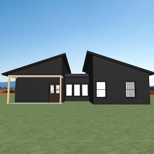 Shipping Container House Plans ~ Shipping Container Blueprints ~ Vacation House Plan ~ Small House Blueprints
