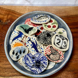 Handmade Ceramic Magnets - Mystery Selection Grab Bag Get What you Get
