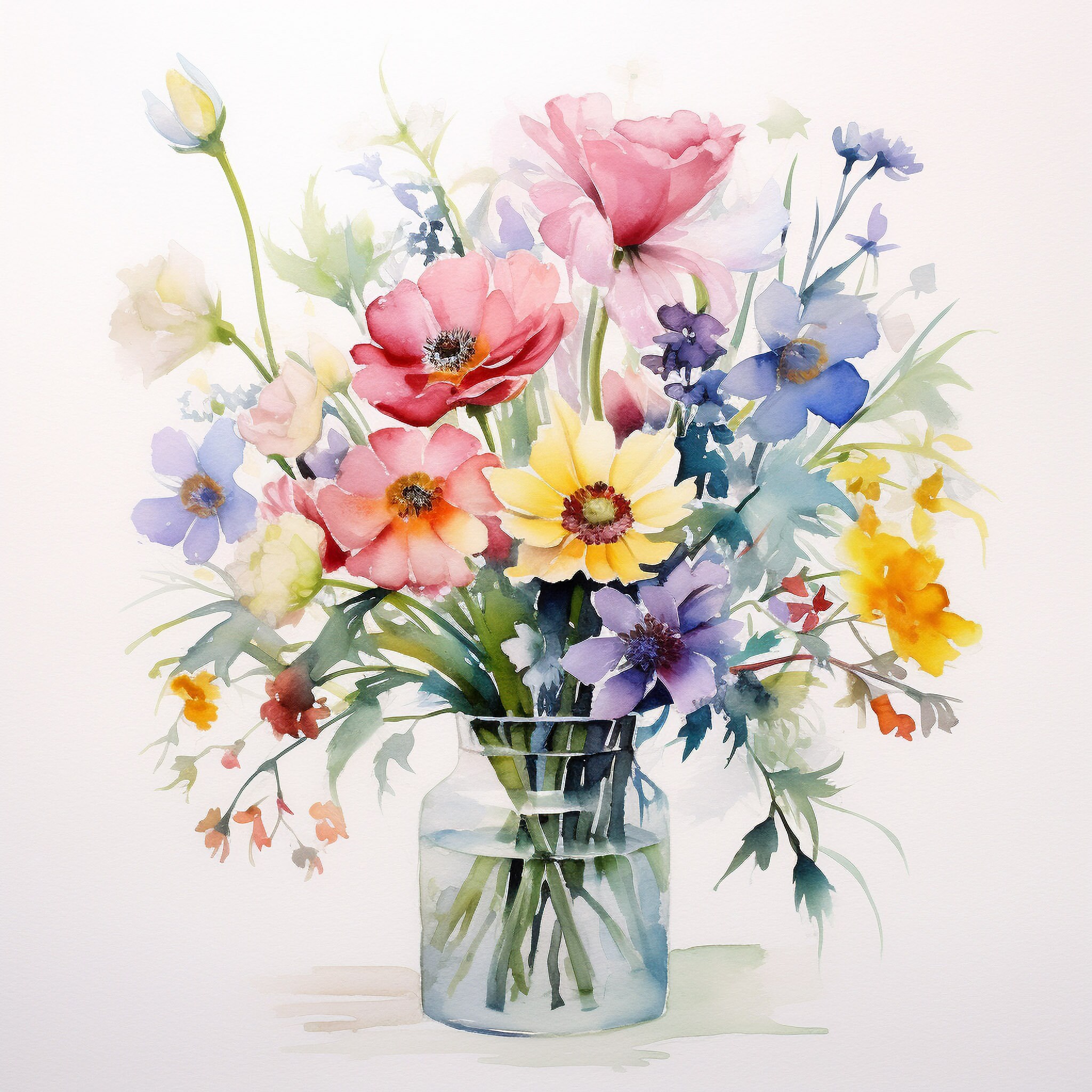 Elegant Vase of Flowers Clipart | 16 Premium Quality Images for Digital ...