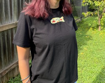 Handmade Patchwork Sardine T-Shirt