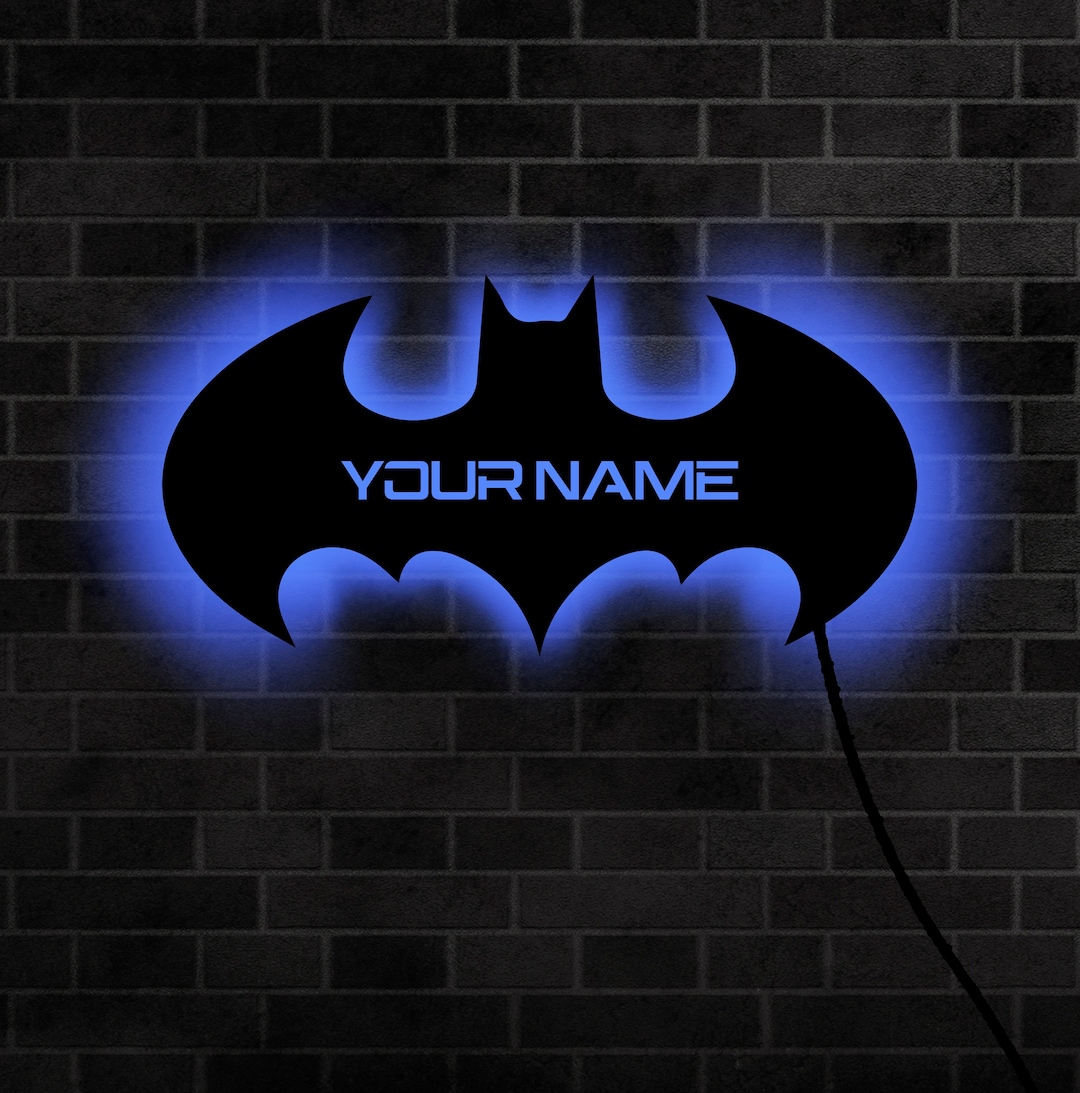 Personalized Bat LED Neon Sign: Kids Room Decor - Etsy