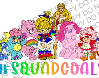 Plik cyfrowy Squadgoals 80s PNG