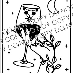 SVG "De wijn" Tarotkaart BESTAND