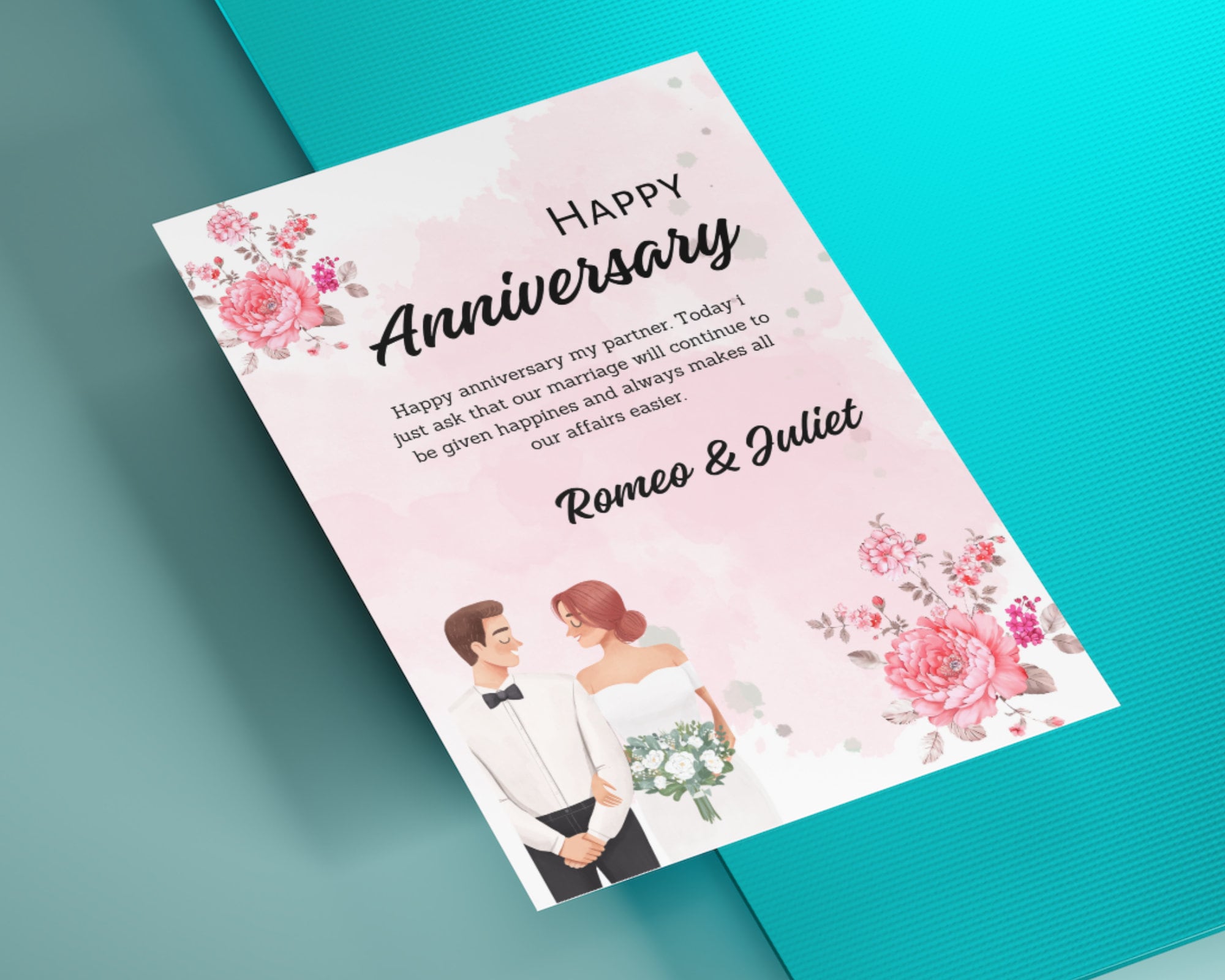 Printable Wedding Anniversary Template Printable Editable Etsy Printable Wedding Anniversary Template Printable Editable Etsy