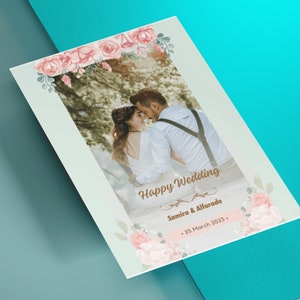 Printable Wedding Anniversary Template, Printable Editable Wedding ...