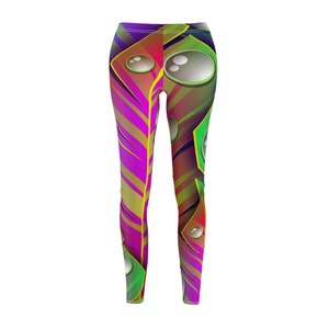 4K Women&#39;s Cut & Sew Casual Leggings (AOP)