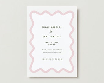 Wavy Modern Invitation Template Download