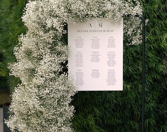 Wedding Seating Chart Template Download