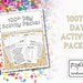 100th Day of School Activity Packet 100 Day Printables STEAM School ...