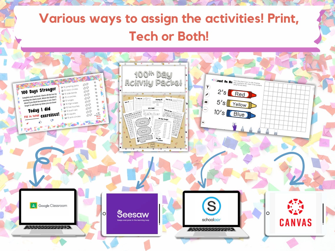 100th Day of School Activity Packet 100 Day Printables STEAM School ...
