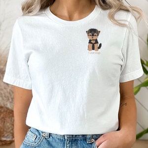 I love Dogs Shirt Cute Dog Shirt Dog mom Shirt Dog lover shirt Dog shirt for her Gift for her Dog dad shirt Yorkie Shirt Unisex T-Shirt