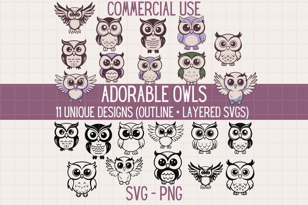 Owl Svg, Owls Clip Art, Cute Owls Svg Png, Adorable Cartoon Clip Art ...