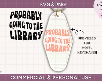 motel keychain svg, reading svg, book svg, booktok, keychain Cut File For Cricut & Silhouette, Funny Quote Svg, Vintage Retro Keychain Svg,