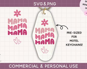 motel keychain svg, mom svg, mama svg, keychain Cut File For Cricut & Silhouette, Funny Quote Svg, Vintage Retro Keychain Svg