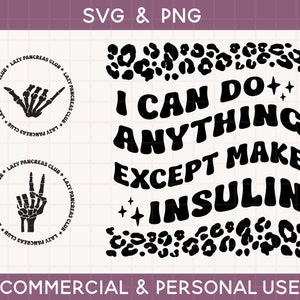 diabetes svg, diabetic svg, t1d png, t2d png, type one diabetic, type two diabetic, lazy pancreas club svg png, cricut cut file