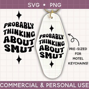 motel keychain svg, smut, reading, book club, keychain Cut File For Cricut & Silhouette, Funny Quote Svg, Vintage Retro Keychain Svg friend