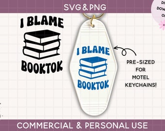 motel keychain svg, reading svg, book svg, booktok, keychain Cut File For Cricut & Silhouette, Funny Quote Svg, Vintage Retro Keychain Svg,