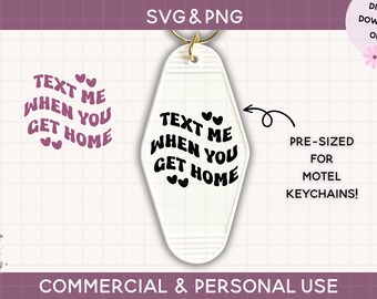 motel keychain svg, keychain Cut File For Cricut & Silhouette, Funny Quote Svg, Vintage Retro Keychain Svg, Svg For Keychain, friend gift
