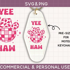 motel sleutelhanger svg, sleutelhanger gesneden bestand voor Cricut & silhouet, Vintage Retro sleutelhanger Svg, Svg voor sleutelhanger, laten we gaan meisjes